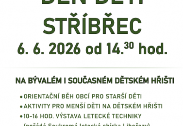Den dětí ve Stříbřeci 6.6.2026 od 14:30 hod