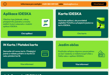 IDESKA - nový integrovaný dopravní systém JčK (platný od července 2026)