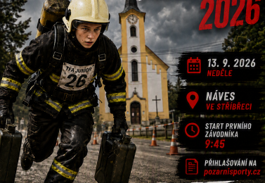 Hasičská soutěž TFA STŘÍBŘEC JUNIOR 2026 - neděle 13.9.2026 od 9 hod, náves ve Stříbřeci