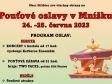 Pouťové oslavy - Mníšek 24.-25.6.2023