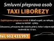 TAXI LIBOŘEZY - smluvní přeprava osob, tel. 602 433 997 - zveřejnění informace
