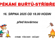 Opékání buřtů (Zahrádkáři Stříbřec) - 16. srpna 2025 od 18 hodin, před Kovárnou ve Stříbřeci