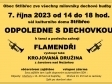 Akce: ODPOLEDNE S DECHOVKOU - Flamendři, sobota 7. října 2023 od 14 hod, sál KD Stříbřec